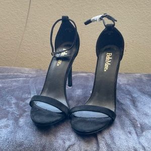 Black heels only worn once and have been in storage ever since